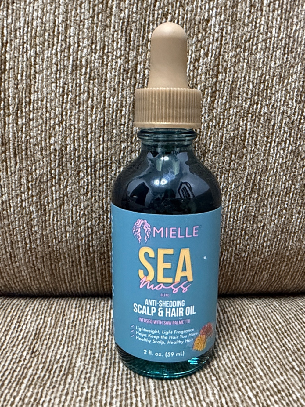 Mielle SEA Hair & Scalp Oil - Teal Bottle with Beige Dropper New